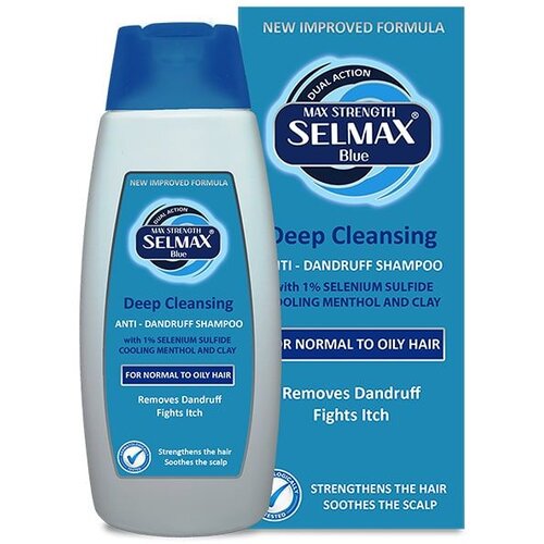  Selmax BLUE &amp;scaron;ampon protiv prhuti za dubinsko či&amp;scaron;ćenje 200ml Slike