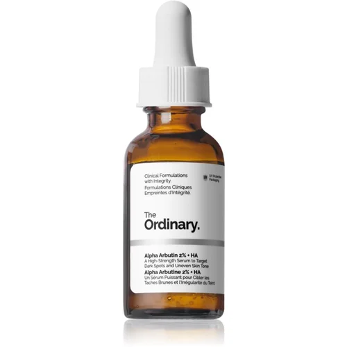 The Ordinary Alpha Arbutin 2% + HA posvetlitveni serum za obraz s hialuronsko kislino 30 ml