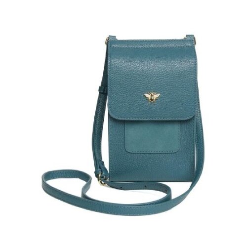Fancy Metal Goods Ltd Alice Wheeler - Torba - Bloomsbury, Teal, Crossbody phone Slike