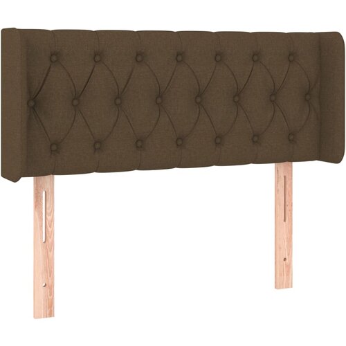 Maison Chic vzglavna omarica - nočna omarica - posteljna omarica z ušesi temno rjavo 103x16x78/88 cm blago, (21708764) Cene