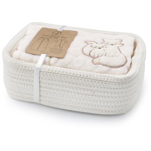 KENGURU GOLD Poklon košara: Vreća za spavanje TOG2, "Popcorn-owl " i odijelce "hazelnut ", 6 Cijene