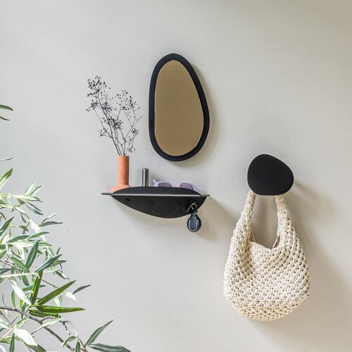 Spinder Design Črna kovinska polica 34 cm Pipa &amp;ndash; Slike