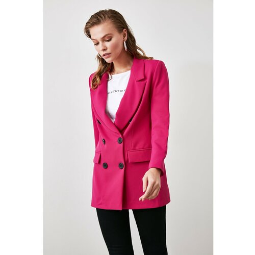 Trendyol Ženska jakna Button Detaljno Crna | smeđa | roza | Crveno Slike