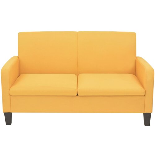 Maison Chic kavč - Sofa - Kanape dvosed 135x65x76 cm rumene barve, (21726745) Slike