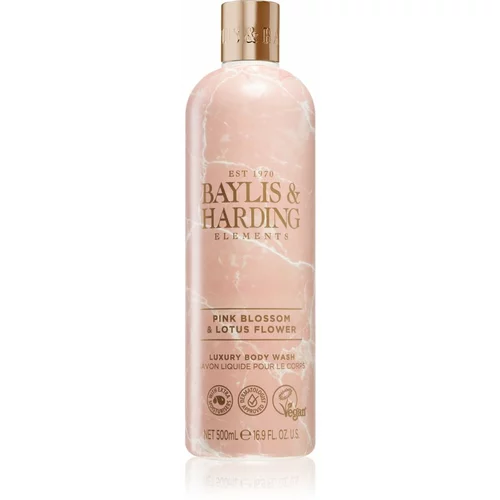 Baylis & Harding Elements Pink Blossom & Lotus Flower gel za prhanje 500 ml za ženske