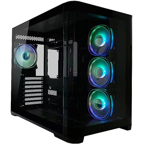 LC-Power kući&amp;scaron;te za geјming 8001B Pro-Storm Dark, Midi Tower, BTF, ATX, Micro-ATX, Mini-ITX, crno Slike