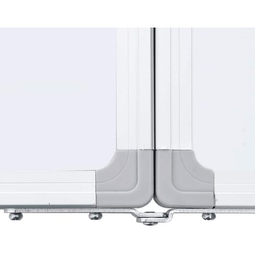  Magnetna bijela ploča sklopiva 100 x 80 x 1,7 cm aluminijska Slike
