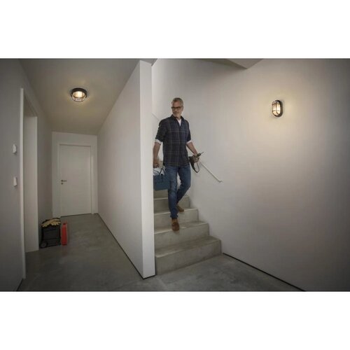 Osram spolja&amp;scaron;nje zidno svetlo bulkhead 1xE27/10W/230V IP54 crno Slike