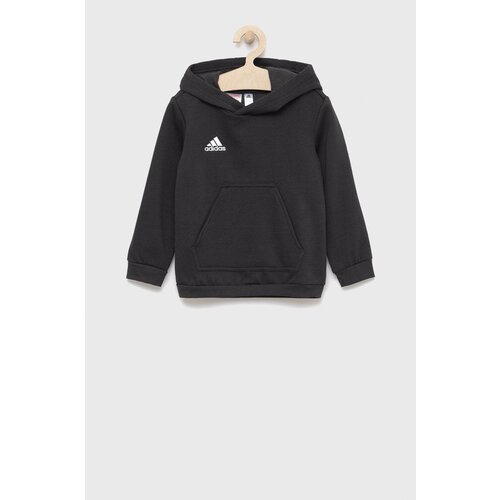 Adidas Dječja dukserica boja: crna, s kapuljačom, glatka Cijene