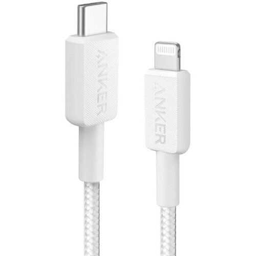 Anker 322 USB tip-C na Lightning kabl M/M 0.9m 60W pleteni beli Slike