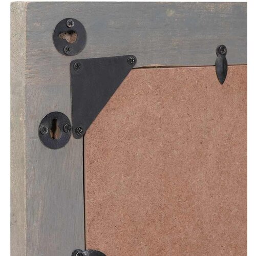  Zrcalo za kupaonicu s ogledalom Siva 70 x 50 x 2,5 cm Slike