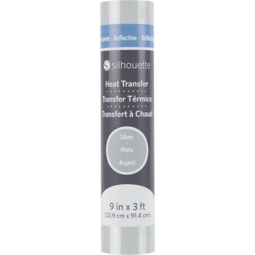 Silhouette Reflective Heat Transfer - 22,9 cm x 0,9 m - Silver Slike