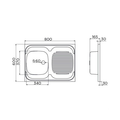 Metalac inox nasadna sudopera Standard L &Oslash;60 Cene