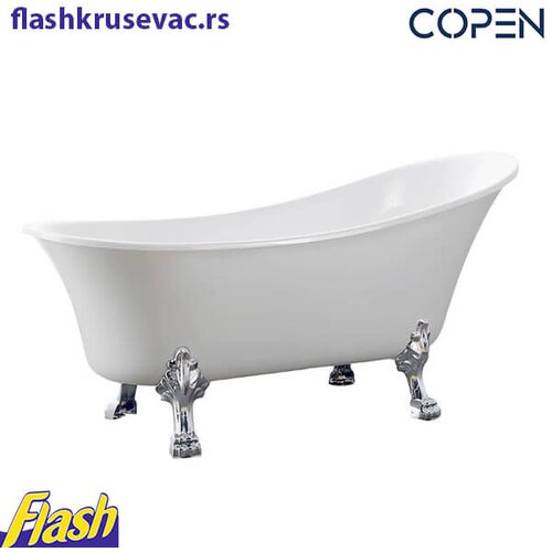 Copen Samostojeća kada - Copen SOPHIA - 176x71x77cm sjajna bela Cene
