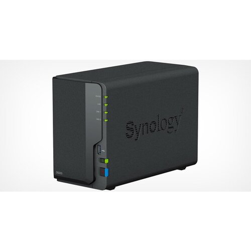 Synology DiskStation DS223, Tower, 2-bays 3.5&amp;#039;&amp;#039; SATA HDD/SSD, CPU 4-core 1.7 GHz, 2 GB DDR4 non-ECC, RJ-45 1GbE LAN Port, 3 x USB 3.2 Gen 1 Port, 1.28 kg, 2y - DS223 Slike