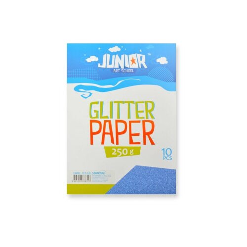 Jolly Glitter Paper, papir sa šljokicama, plava, A4, 250g, 10K ( 136135 ) Slike