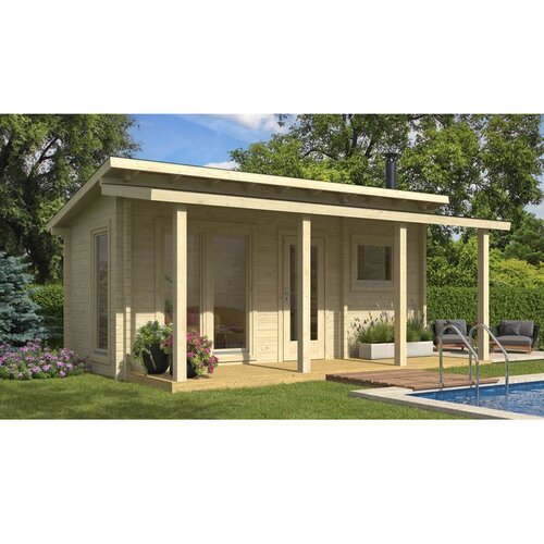 Male kuće Sauna kućica SAUNA INARI 570 &times; 254 cm &ndash; bez zavr&scaron;nog krovnog pokrova Cijene