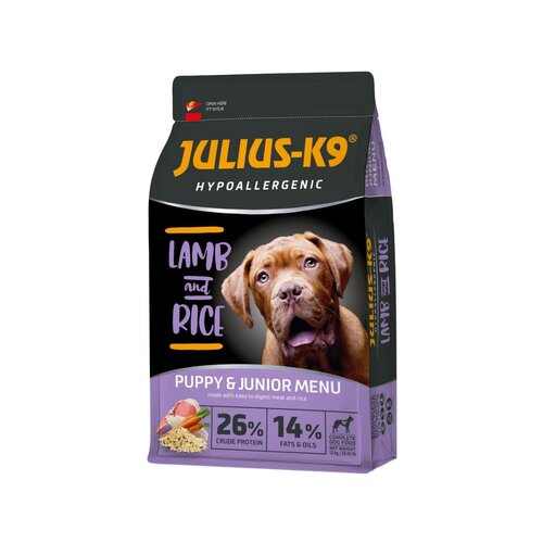 Julius-K9 Julius K9 Puppy &amp;amp; Junior Hypoallergenic - jagnjetina i pirinač, 12 kg Slike