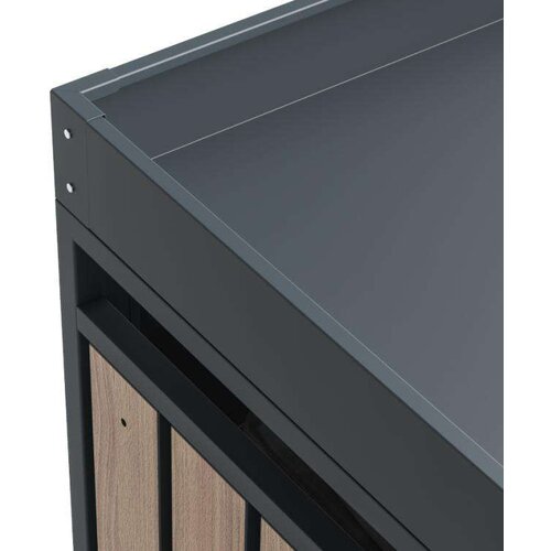  Westman - Spremi&amp;scaron;te za 3 kante za smeće s krovom za biljke Planta | 3x240L | 84x200x124 cm - BRANDED IN GERMANY Slike