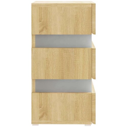 VidaXL led noćni ormarić boja hrasta sonome 45 x 35 x 67 od iverice Slike