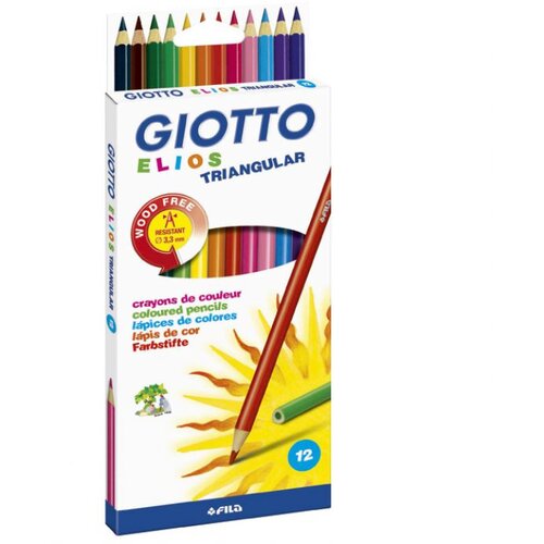  BOJE DRVENE 12BOJA TROKUTASTE ELIOS FILA 275800 BLISTER Cene
