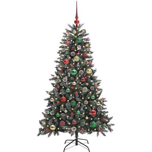 VidaXL Umjetno božićno drvce s stalakom Zelena 83.5 x 83.5 x 150 cm Slike