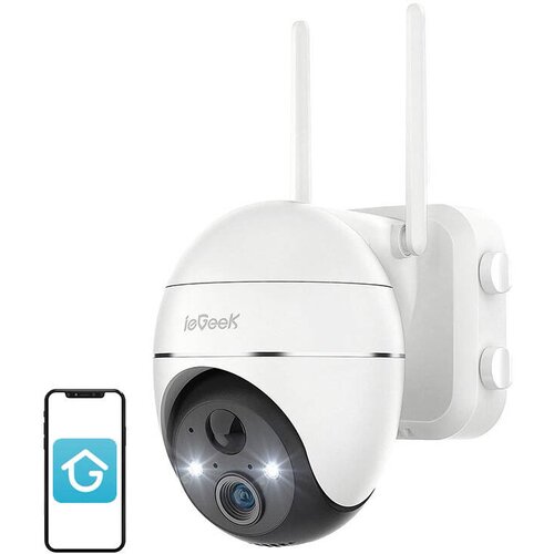 IEGeek ZS-GX1S 3MP 5200mAh bežična WiFi nadzorna kamera bijela Cijene