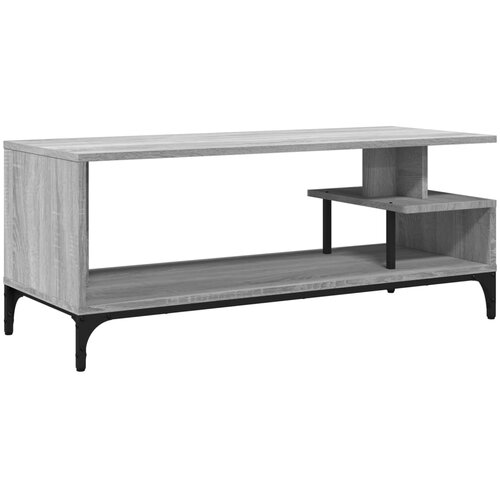Maison Chic TV omarica - TV enota - Televizijska omarica siva sonoma 102x40x41 cm inženirski les in jeklo, (21700605) Slike