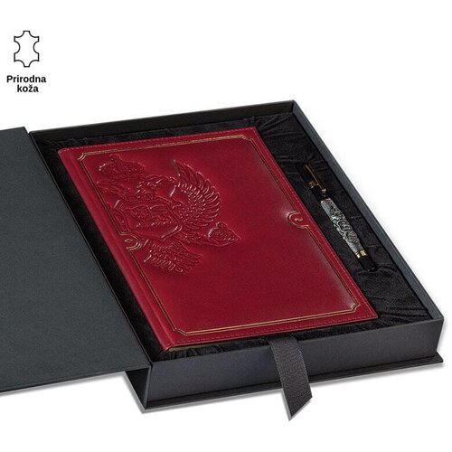 PRINC LEATHER Montenegro Set Kožni rokovnik, B5, 330 listova + Olovka Cene