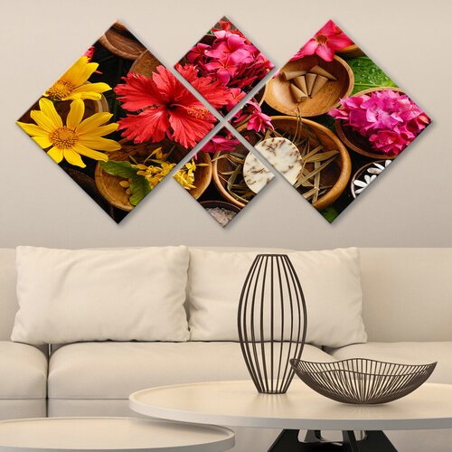 Wallity slika 4MDF704999149, 60x115 cm, 4 dijela Cene