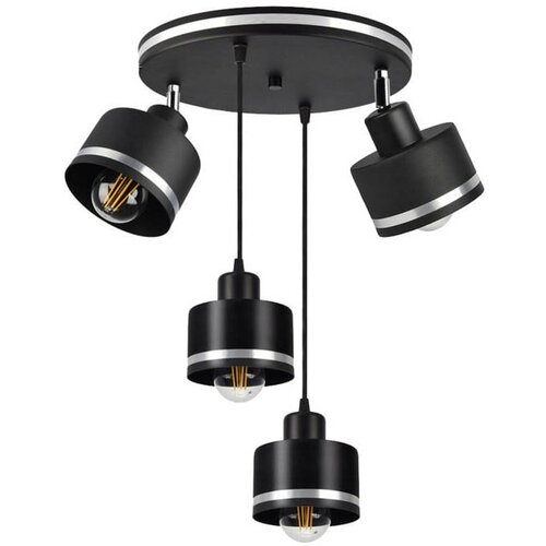 Candellux Lighting Črna kovinska viseča svetilka Wama - Candellux Lighting Slike