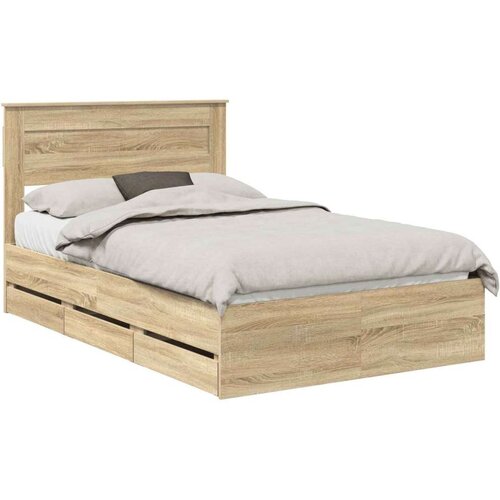  Okvir za krevet s ladicama Sonoma hrast 120 x 190 cm - sonoma hrast 120 x 190 cm Cene