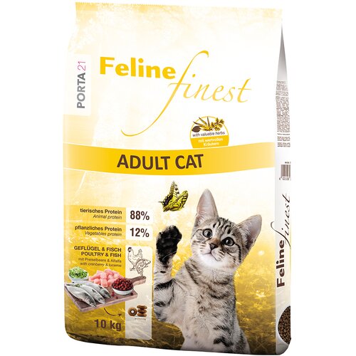  Varčno pakiranje Porta 21 2 x velika vreča - Feline Finest Adult Cat (2 x 10 kg) Cijene