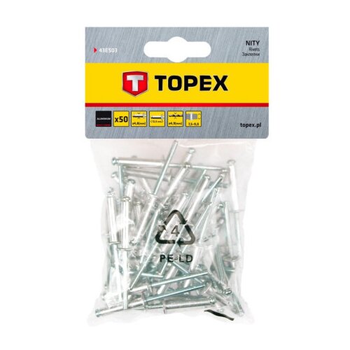 Topex pop nitne 4,8x12,5mm 50kom ( 43E503 ) Cene