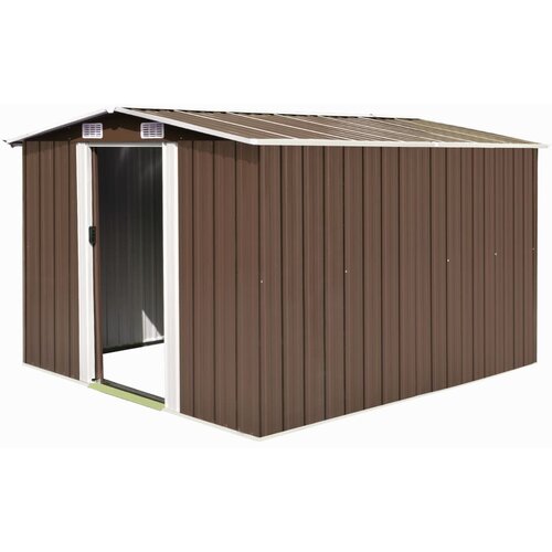 The Living Store Vrtna lopa 257x298x178 cm kovinska rjava - Vrtna Lopa, (21751338) Cene