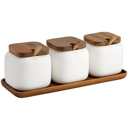 Ladelle Porculanske posude za namirnice u setu 3 kom za &amp;scaron;ećer/za sol Essentials &amp;ndash; Slike