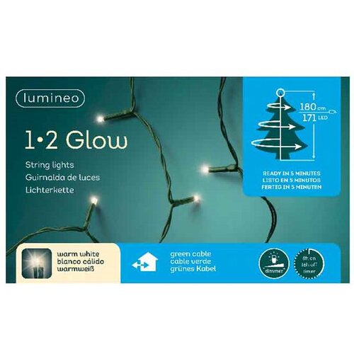 Lumineo lampice za jelku sa 171 led dioda toplo belih 1-2 glow basic 6 nivoa lampica Cene
