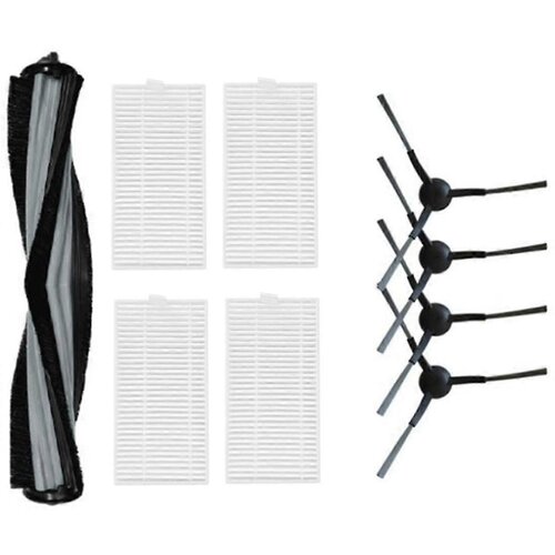 INORCO 9 kosov za Alpha 2 Pro / V5 Pro/ V5 robotski sesalnik VXVC15--1 VXVC16- VXVC23 čistilni del, glavni stranski krtačni filter, (21853336) Slike