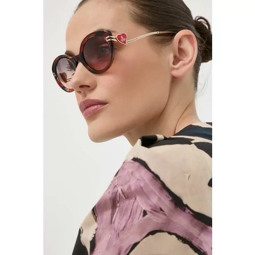 Vivienne Westwood Sončna očala ženski, rjava barva