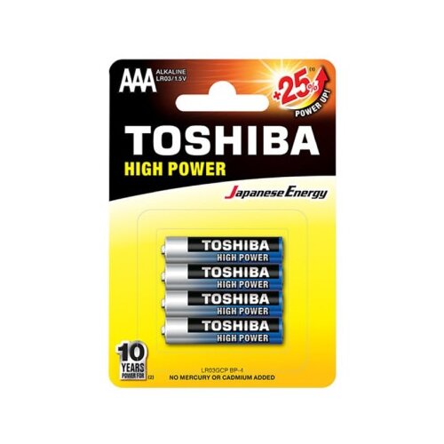 Toshiba alkalna baterija AAA 1.5V ( TOSH-LR03/4BP ) Slike