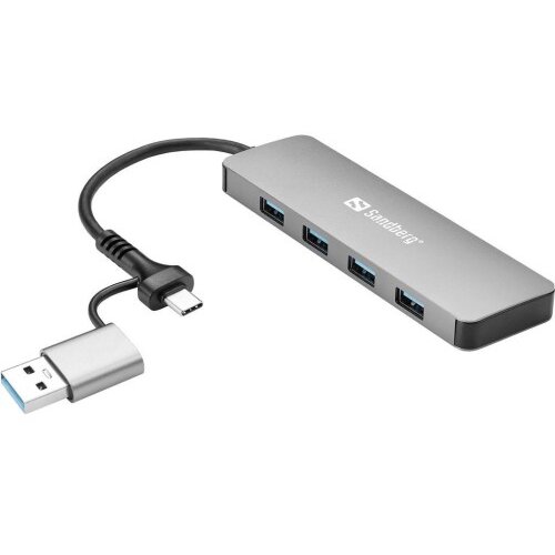 Sandberg USB-C/A na 4xUSB 3.0 razdelilnik Cene