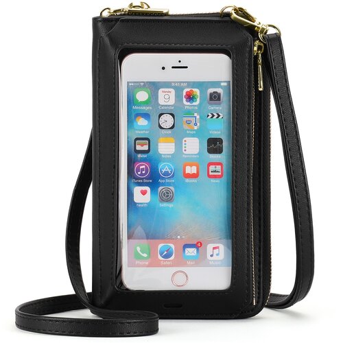 INF torba za telefon s prečnim zaslonom na dotik - ženska mini torbica proti kraji black, (5000080013) Cene