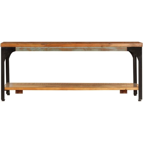 Maison Chic Klubska mizica - kavna mizica - Nizka mizica s polico 100x60x35 cm trden predelan les, (21753218) Slike