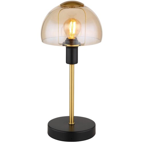 Lesnina XXXL Globo 21914A - Stona lampa KOKKINI 1xE14/25W/230V crna/zlatna Slike