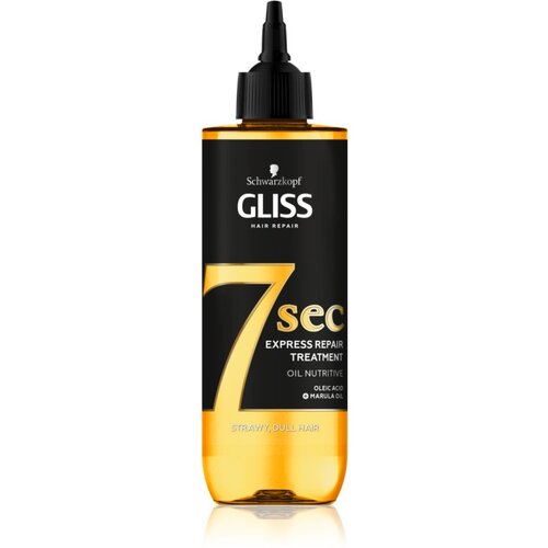 Schwarzkopf Gliss 7 sec regenerirajuća njega za tanku, iscrpljenu kosu 200 ml Slike