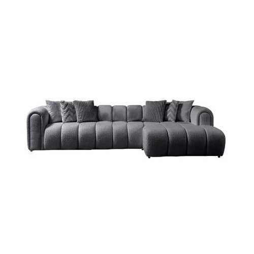 Atelier Del Sofa ugaona garnitura n line right dark grey Slike
