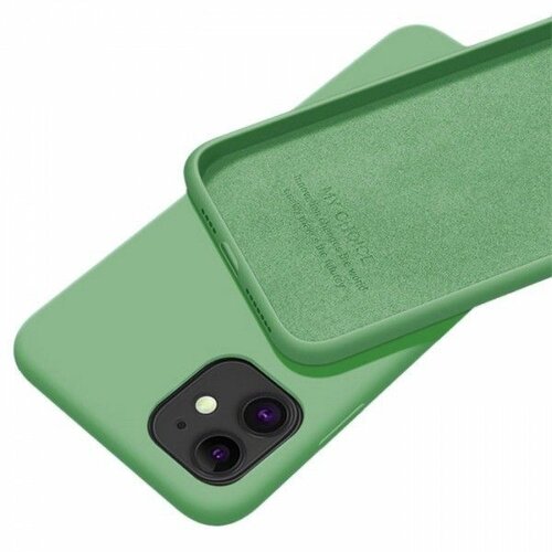 MCTK5 iphone 12 pro * futrola soft silicone green (169) Slike