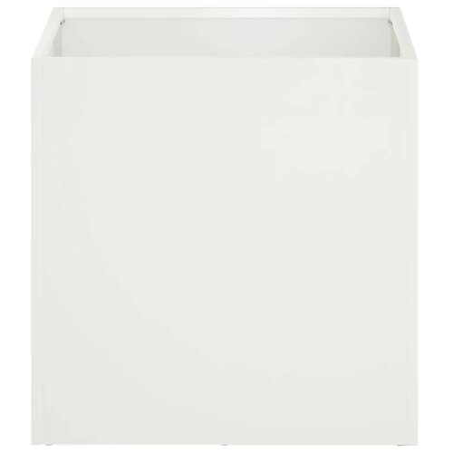  Vrtna saksija Bijela 45 x 45 x 45 cm Čelična vrata - Bijela 45 x 45 x 45 cm 1 Slike