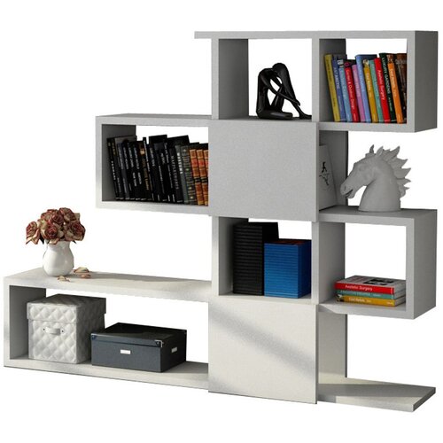 Woody Fashion polica za knjige karlin-white Slike
