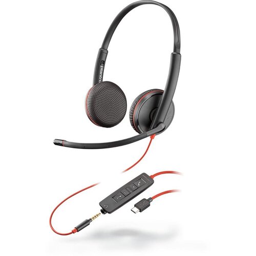 Poly Plantronics Blackwire 3225 USB-C 8X229A6 (209751-201) črne slušalke, (5000368235) Cene
